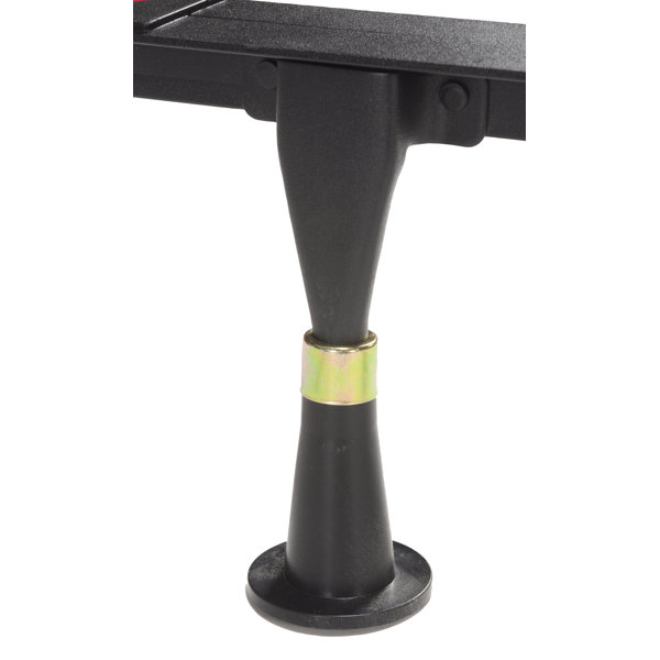 Alwyn Home Adjustable Metal Bed Frame with Centre Support Rail, Support